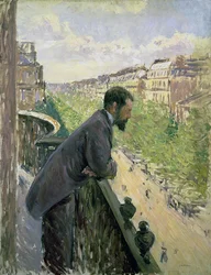 Hombre en un Balcón, c.1880